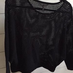 BCBGMaxazria. Dolman Mesh Sweater.